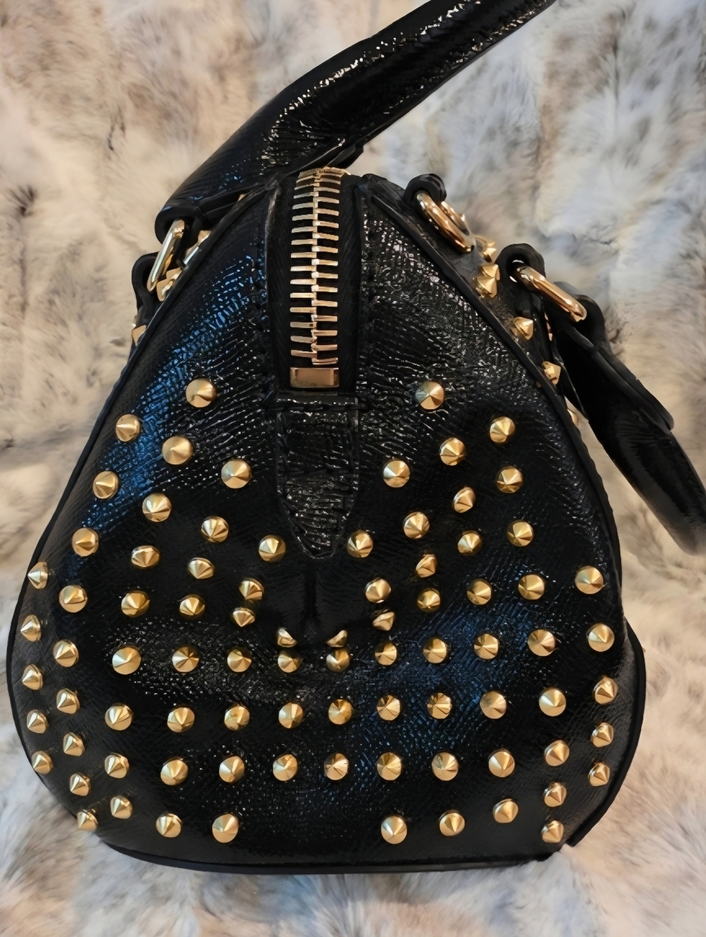 ✨ Burberry LIMITED EDITION Prorsum Blaze Studded Bowling Bag Satchel ✨ - Picture 5 of 16